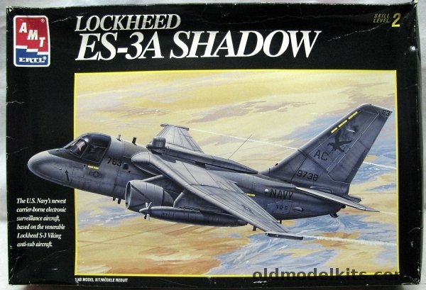 AMT 1/48 Lockheed ES-3A Shadow, 8750 plastic model kit
